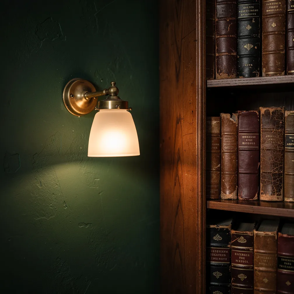 Paint walls a deep moody color. 