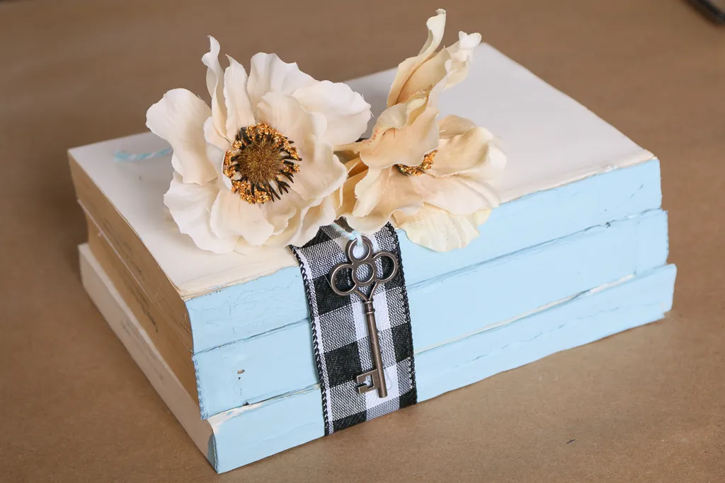 Painted Hardback Book Stack