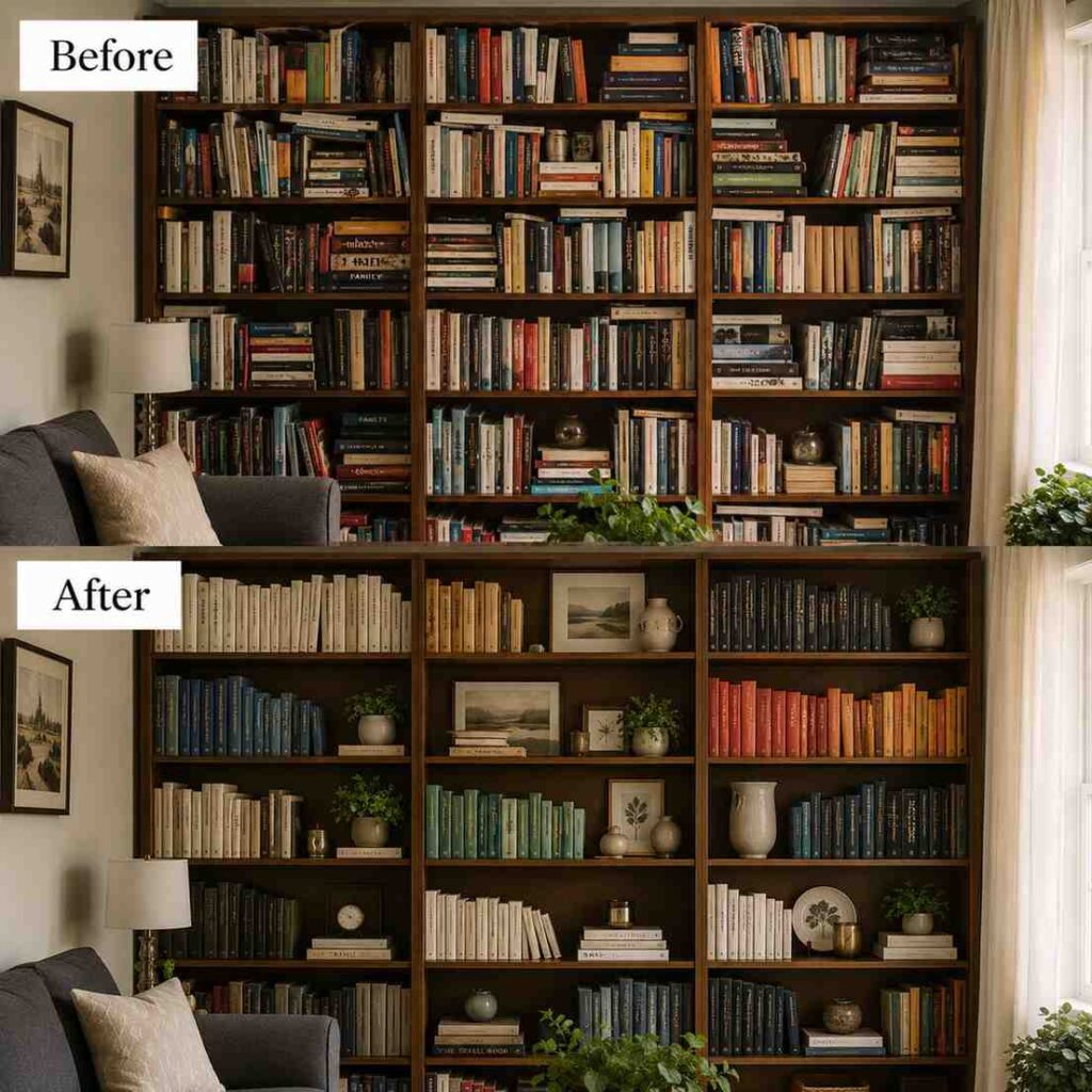The $35 Bookshelf Styling Overhaul: Turning Storage Into a Design Feature
