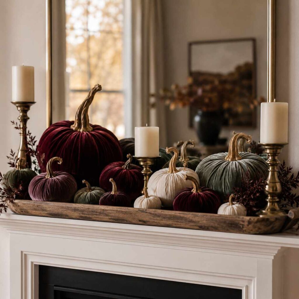 Velvet Pumpkins in Moody Colors