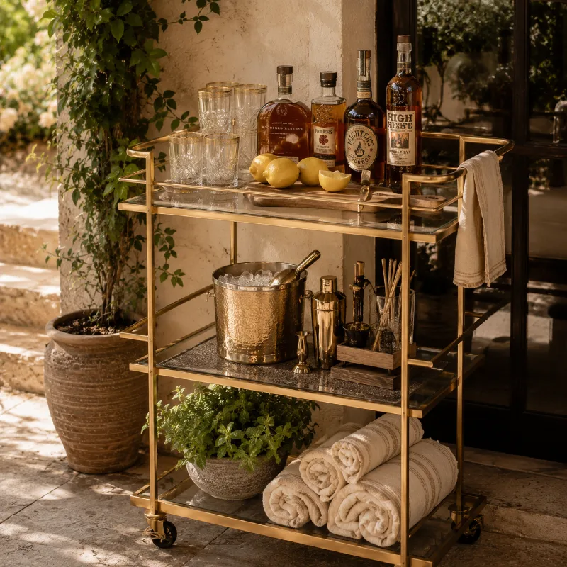 Set Up a Drink Cart for Summer Hosting