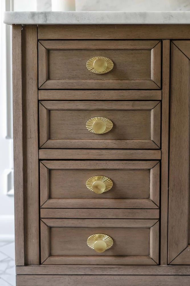 Faux Brass Drawer Pulls