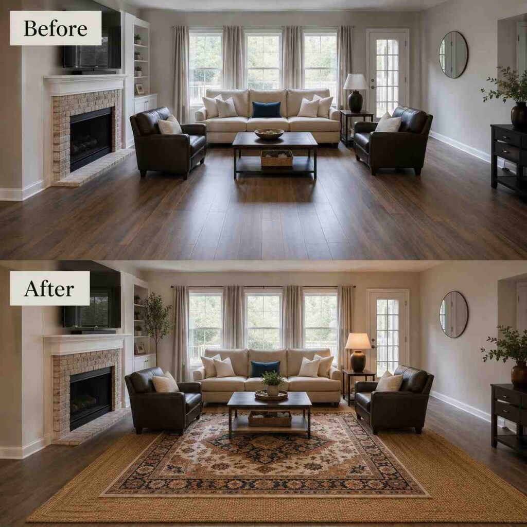 The $40 Rug Layering Trick: Instant Warmth, Texture, and Visual Depth