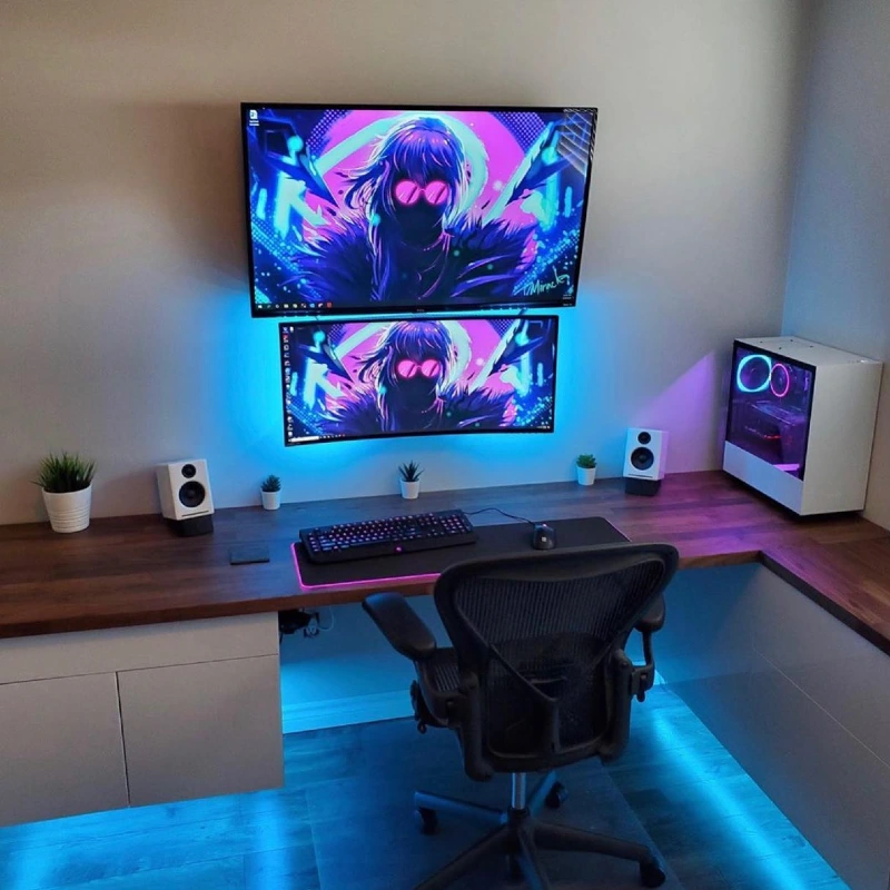 Floating Desk Setup