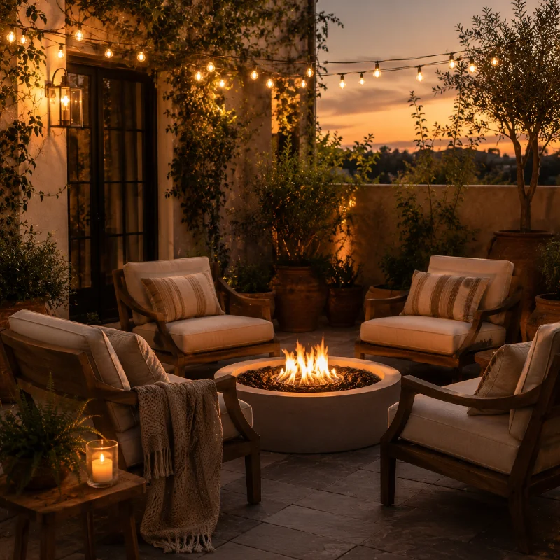 Add a Fire Element (Even Without a Fire Pit)