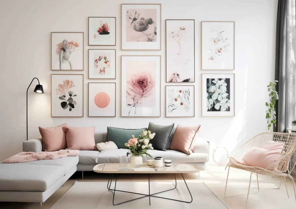 Build one curated photo wall, not a chaotic one