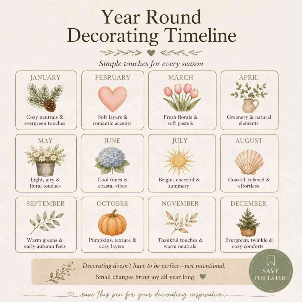Your Year-Round Decorating Timeline (Save This)