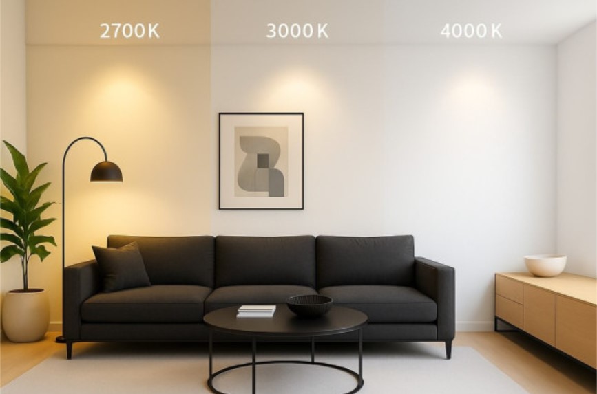 Switch every bulb to 2700K warm white. 