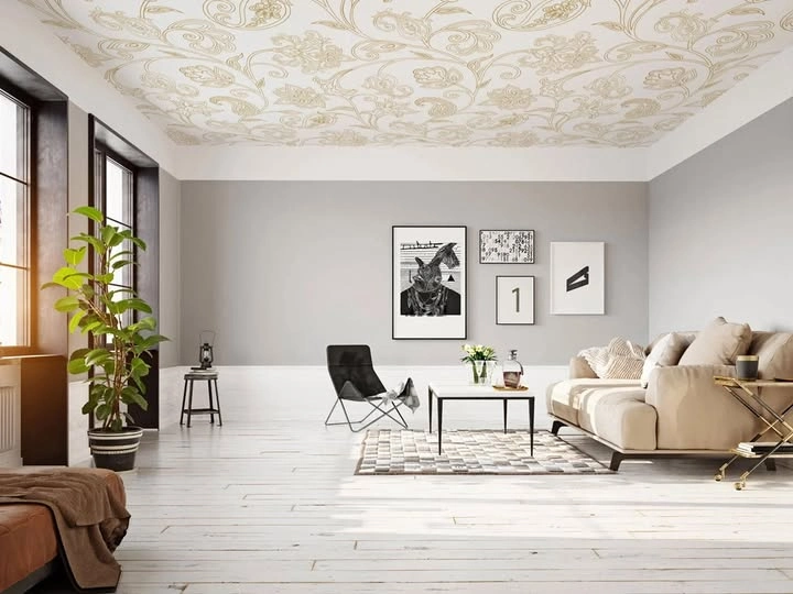 Wallpaper the ceiling, not just the walls