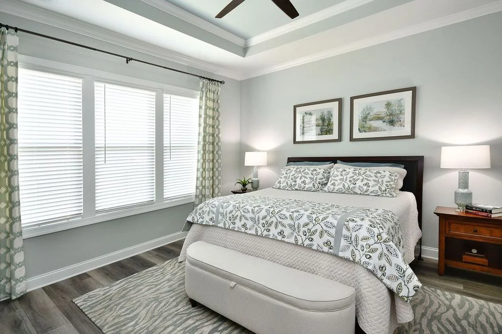 Skip wall decor entirely and let the headboard be the art. 