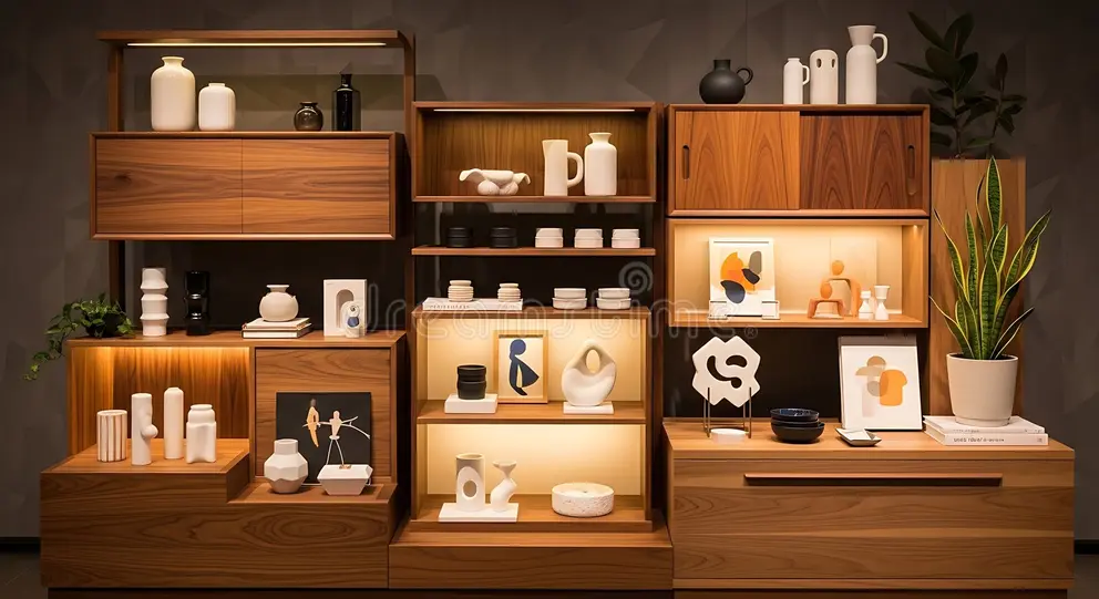 Display curated oddities and academic objects. 