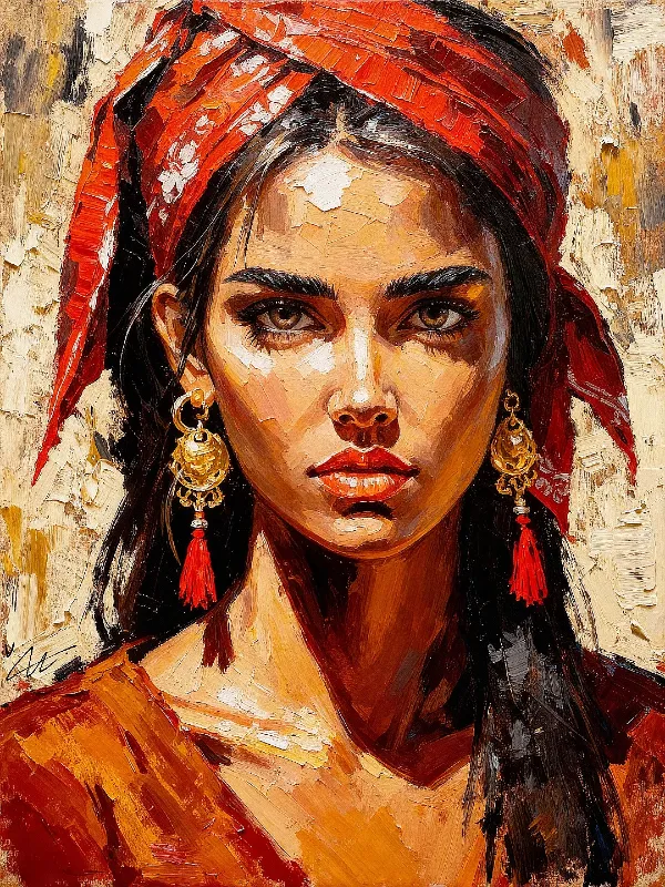 One bold portrait or figurative painting. 