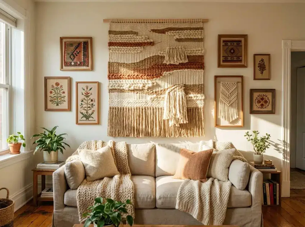 Use real woven fiber art, not cheap macramé. 