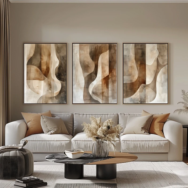 Three-piece triptych. 